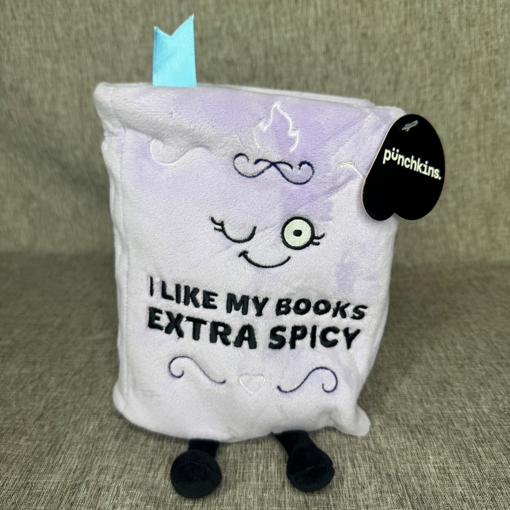 Punchkins I Like My Books Extra Spicy Enemies To Lovers Plush Book Purple